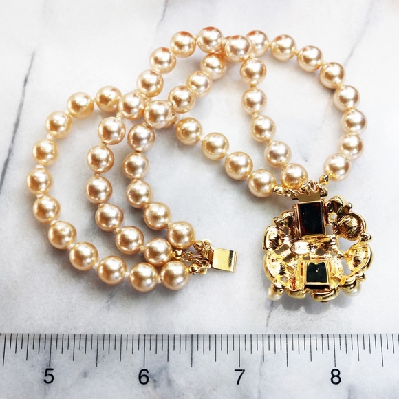 ⚜️ Vintage Kenneth Lane Multistrand Pearl Bracelet - Picture 14 of 16